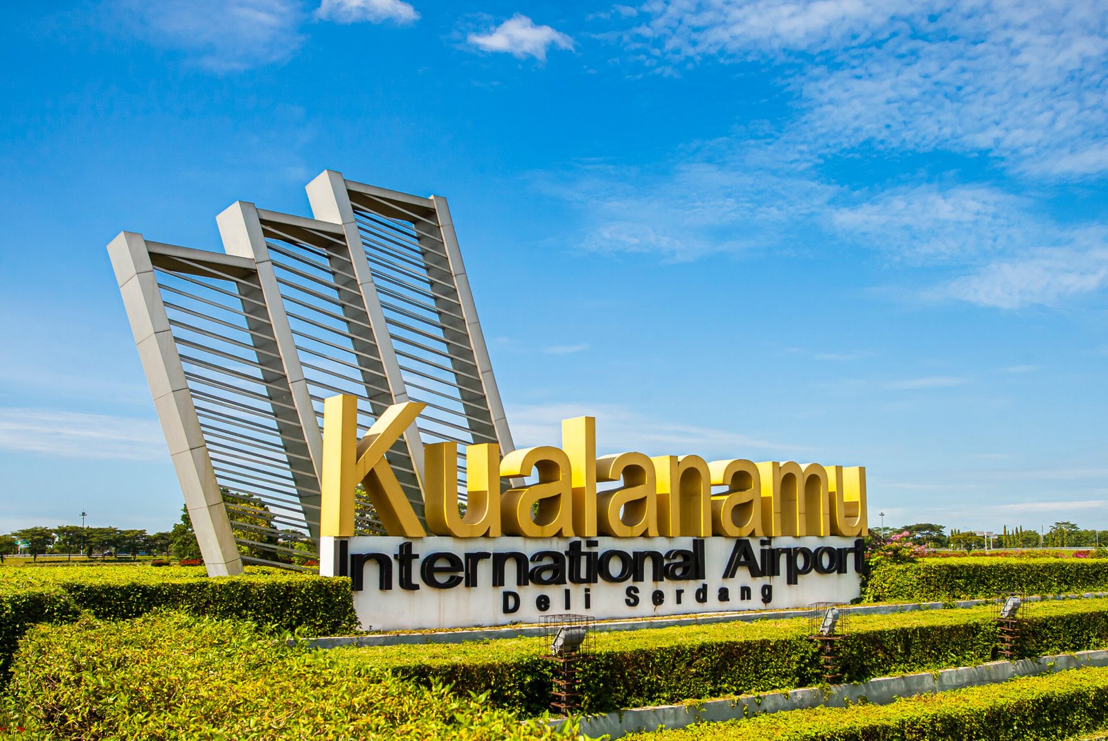 Medan,,North,Sumatra,,Indonesia-08-21-2021,:,Sign,Of,Kualanamu,International,Airport